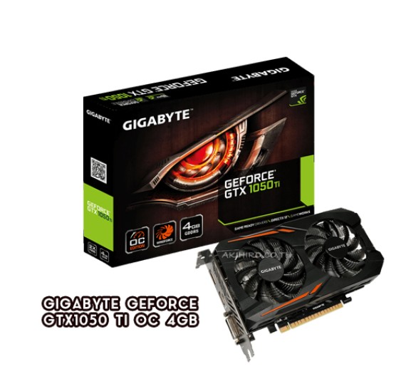 VGA (การ์ดแสดงผล) GIGABYTE GEFORCE® GTX1050TI OC 4GB D5 128BIT 3Y